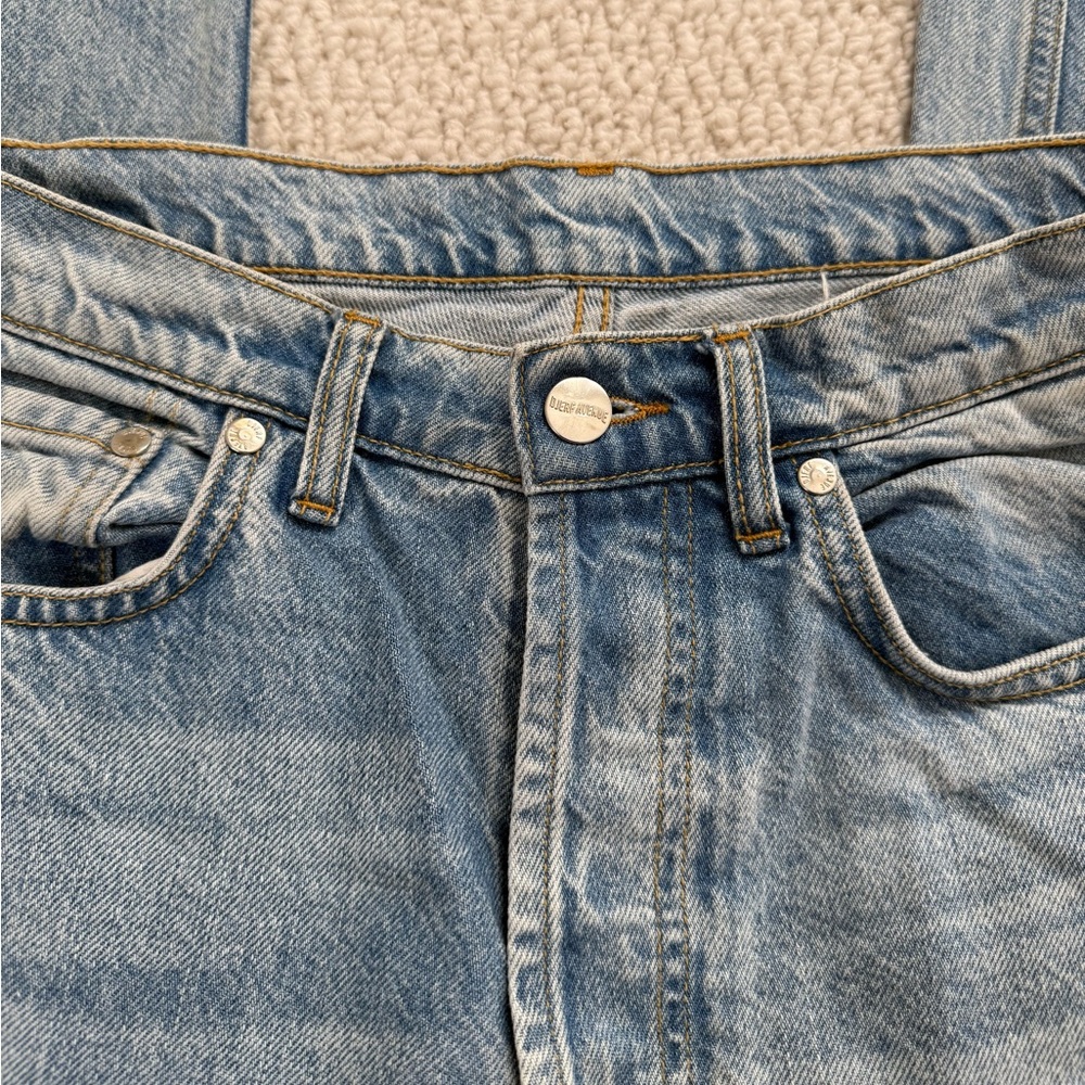 Djerf Avenue Relaxed Jeans Washed Blue - Picture 9 of 13